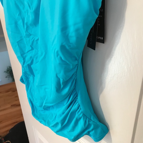 Boston proper Carmen Mark Salvo Swim Sense Square-Neck Tankini Top. M (8/10) - Picture 9 of 10